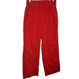 J Crew Women's Astrid Wide Leg Chino Pant Holiday Red size XS